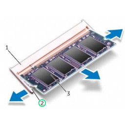Замена модулей памяти Dell Inspiron N4010